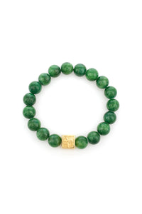DK BRACELET GREEN JADE - GOLD