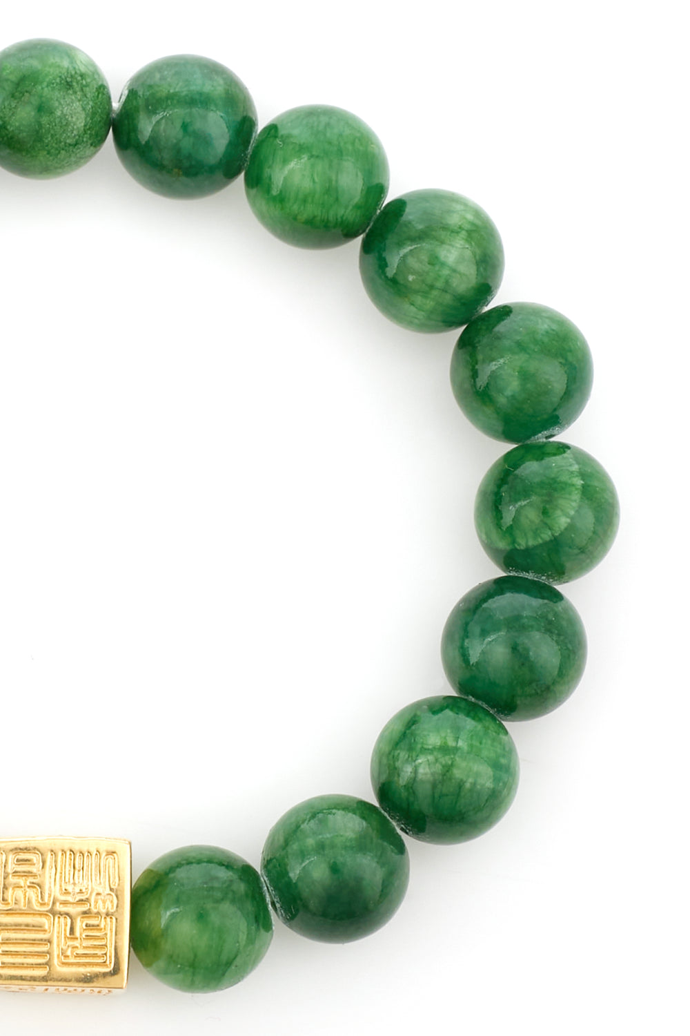 DK BRACELET GREEN JADE - GOLD
