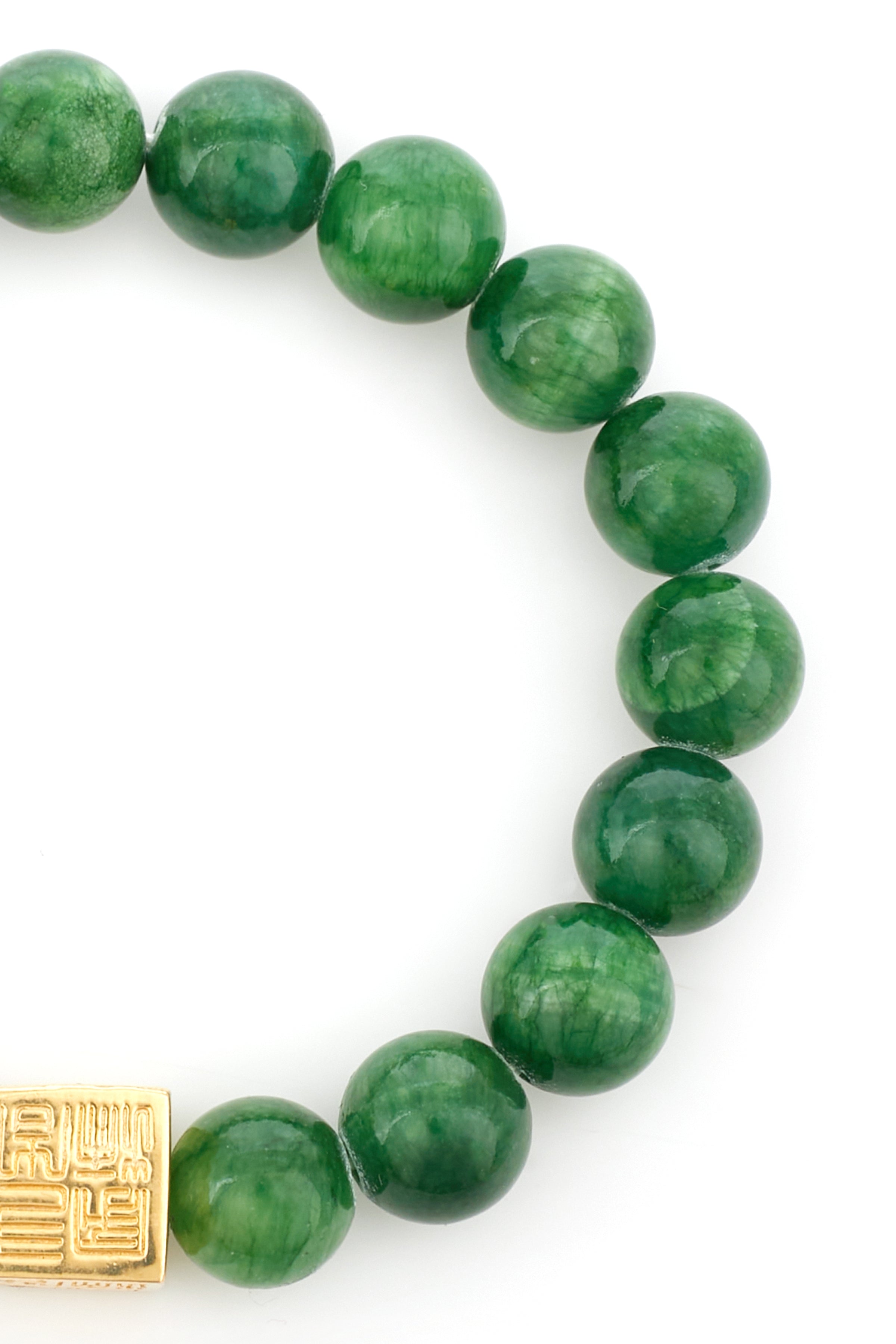 DK BRACELET GREEN JADE - GOLD