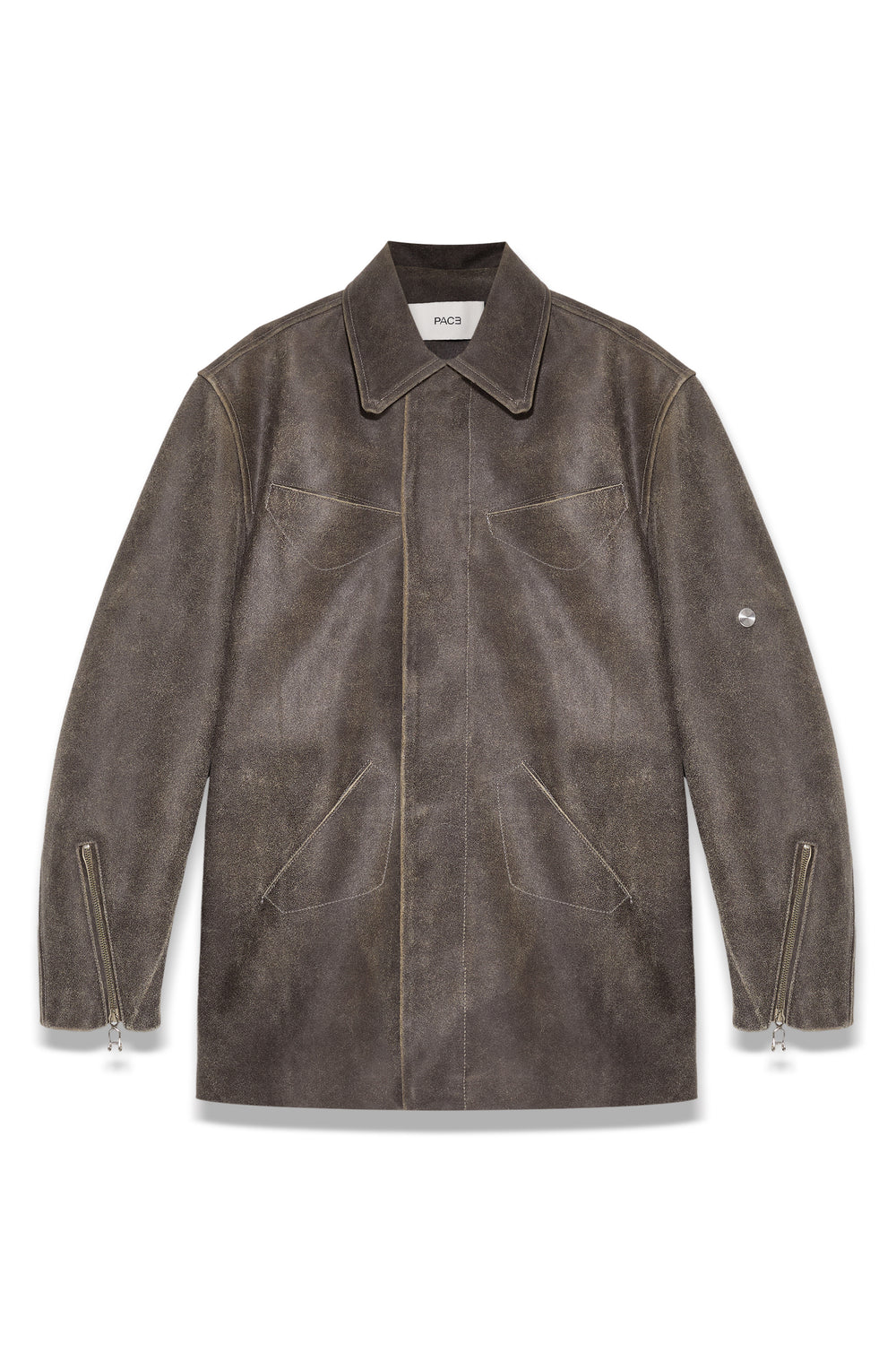 6M5 DESERT LEATHER PARKA DISTRESSED BROWN