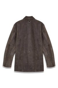 6M5 DESERT LEATHER PARKA DISTRESSED BROWN