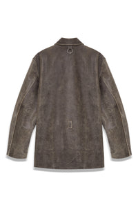6M5 DESERT LEATHER PARKA DISTRESSED BROWN