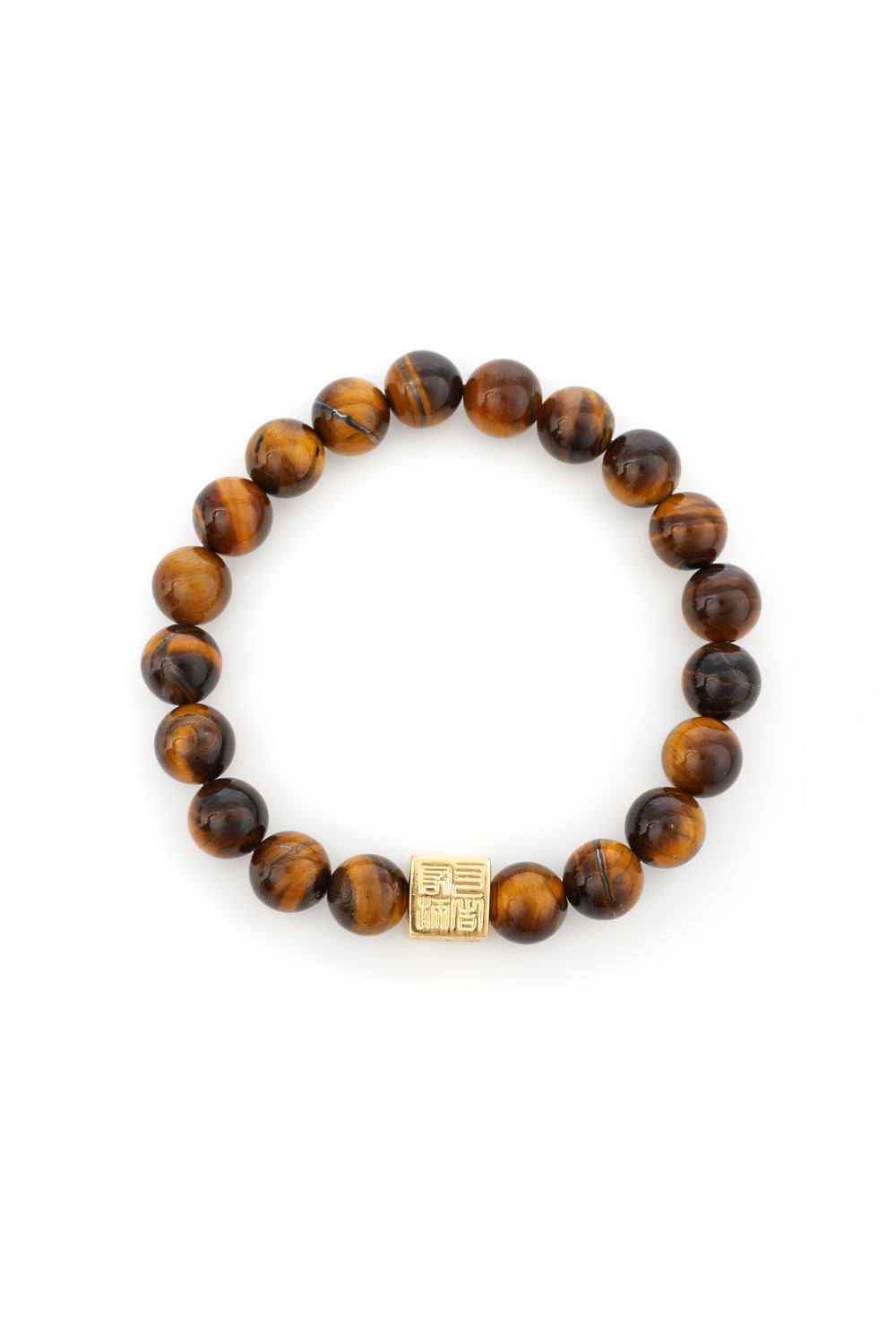 DK BRACELET TIGER'S EYE - GOLD