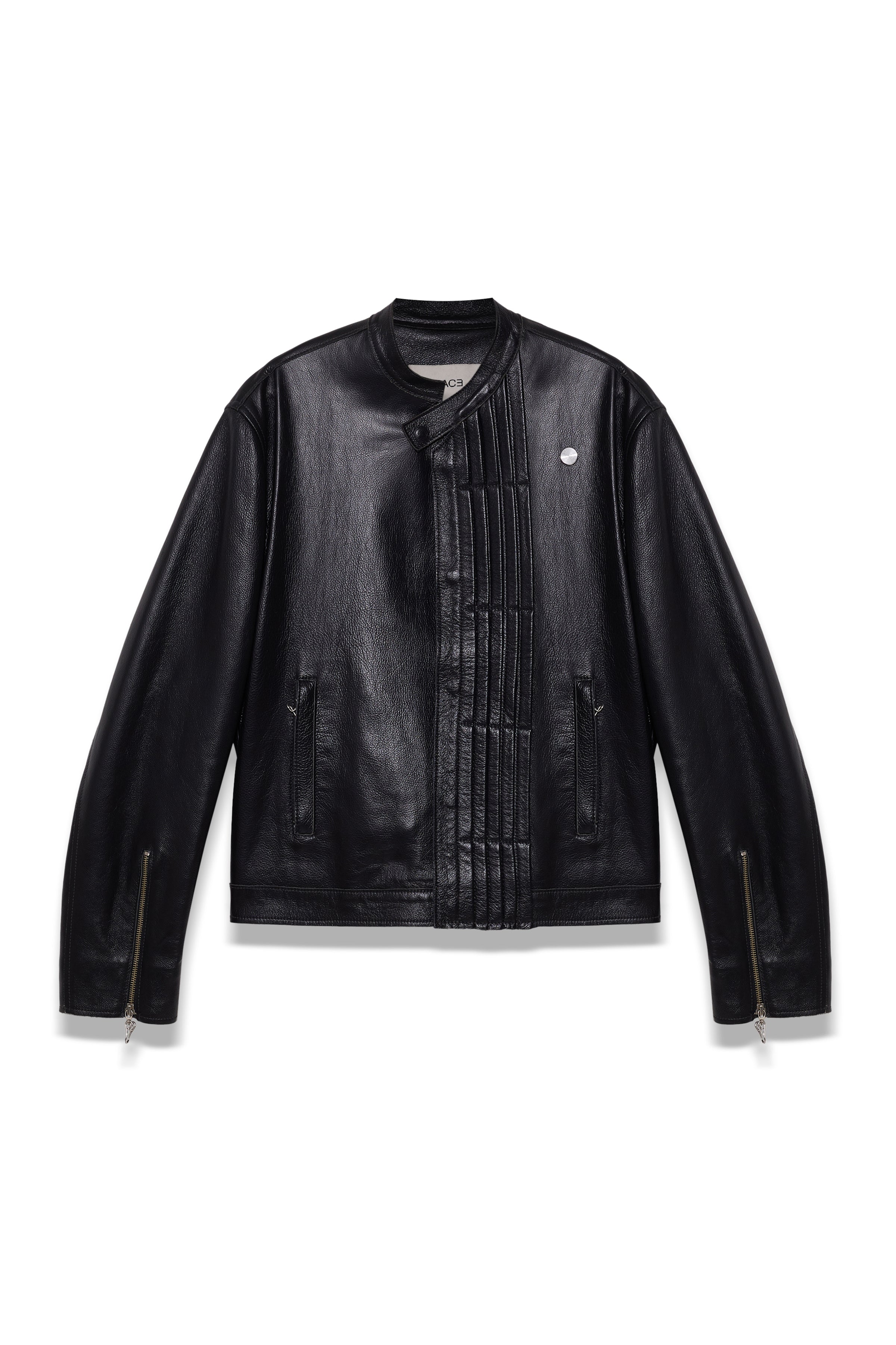 TYP0 TRUCKER LEATHER JACKET BLACK