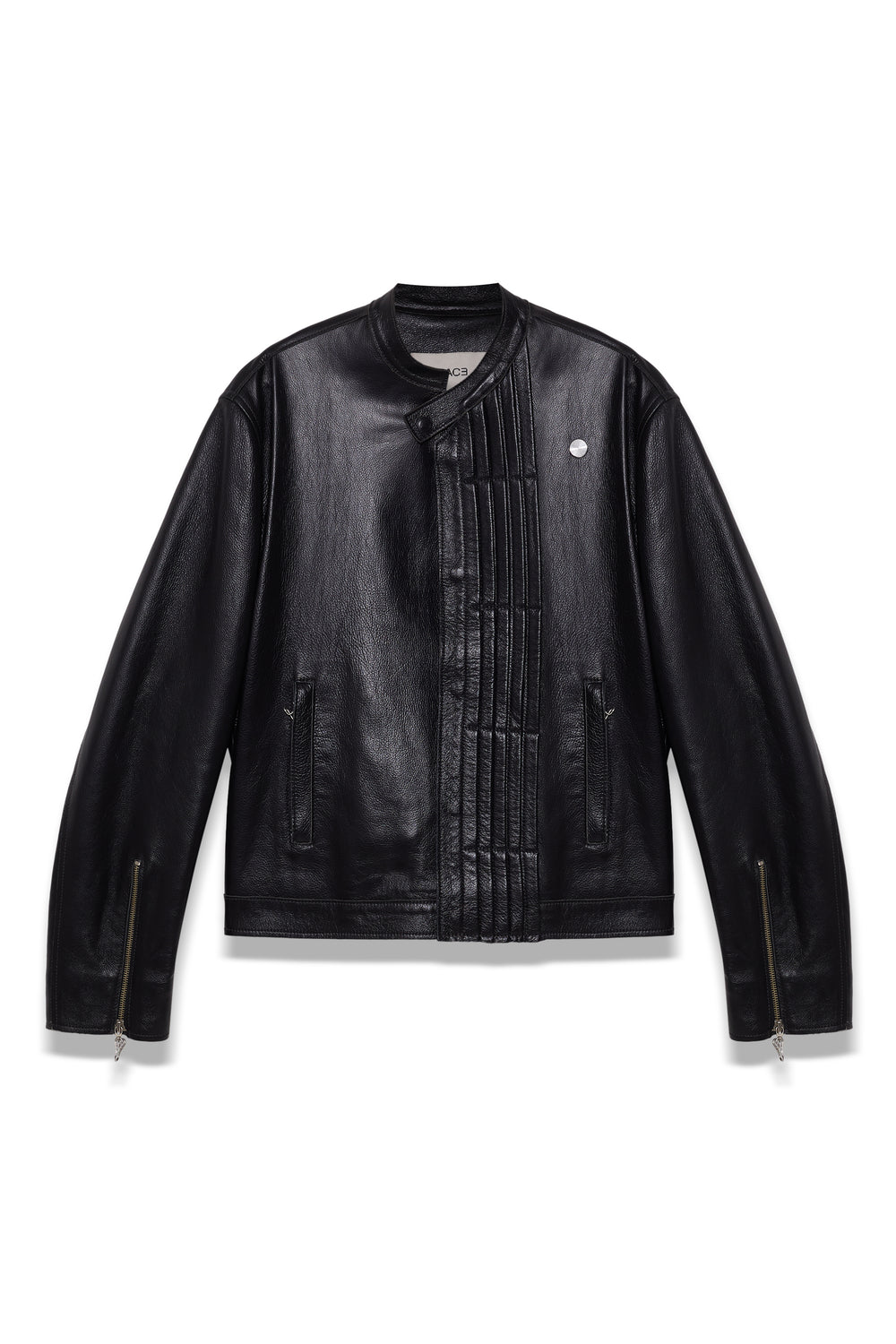 TYP0 TRUCKER LEATHER JACKET BLACK