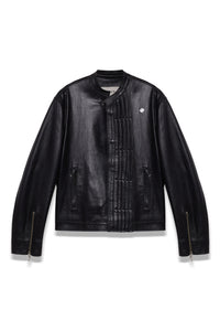 TYP0 TRUCKER LEATHER JACKET BLACK