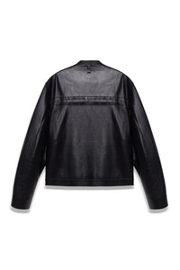TYP0 TRUCKER LEATHER JACKET BLACK