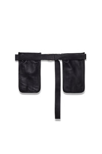 TARE POCKET BELT LEATHER BLACK