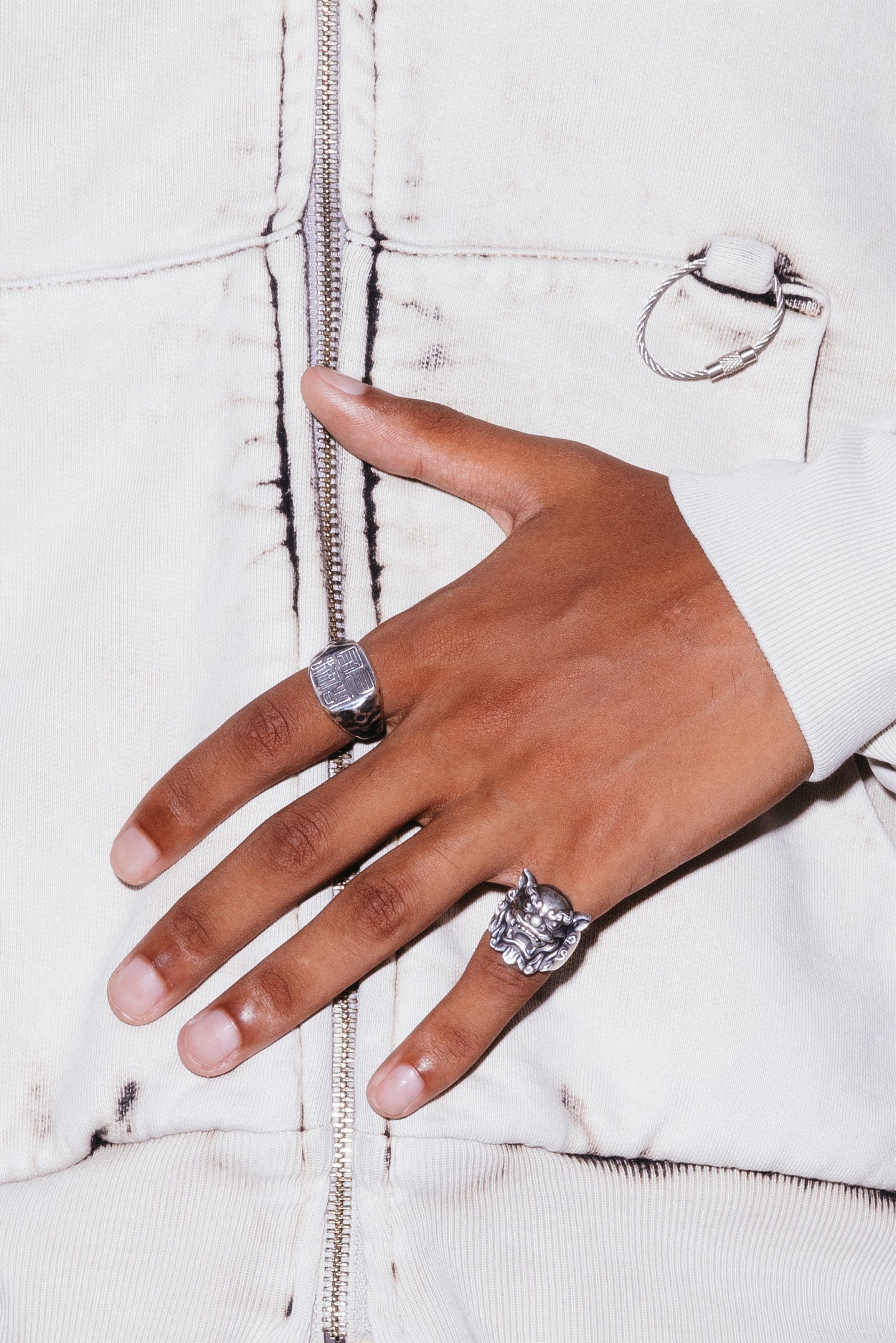 FORGED HANKO RING AGED SILVER