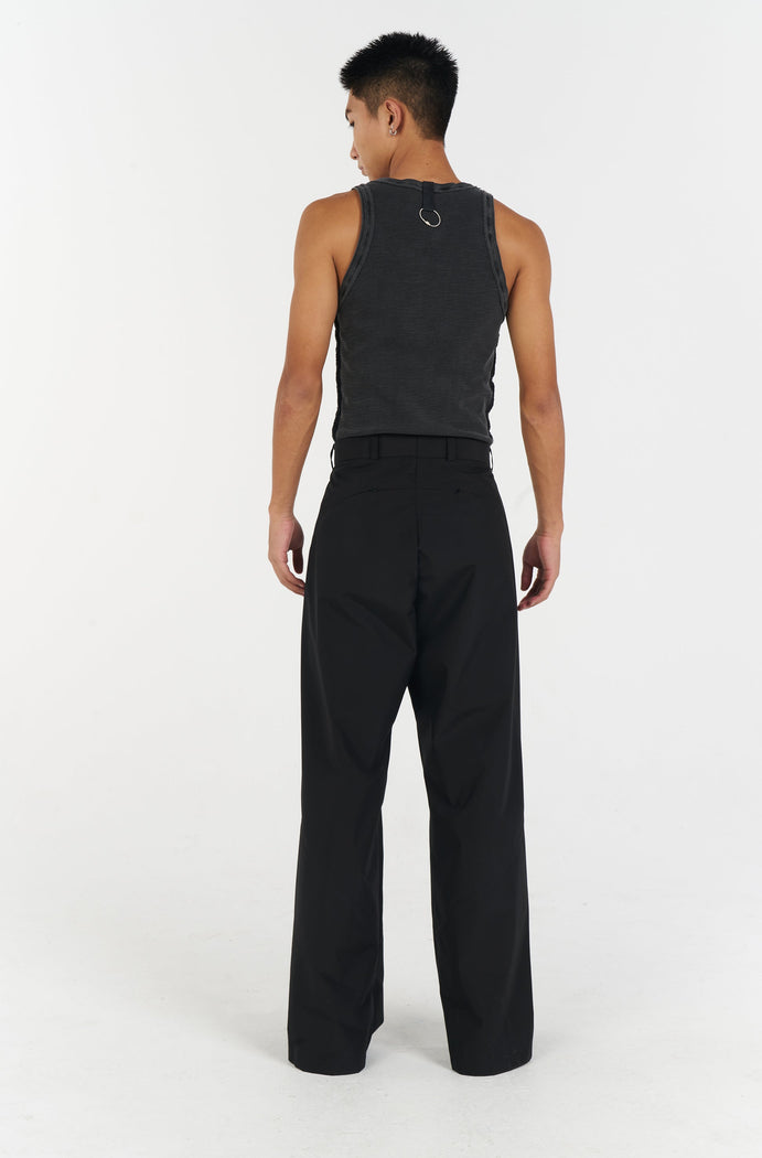 PATTERN TANK TOP DARK GREY