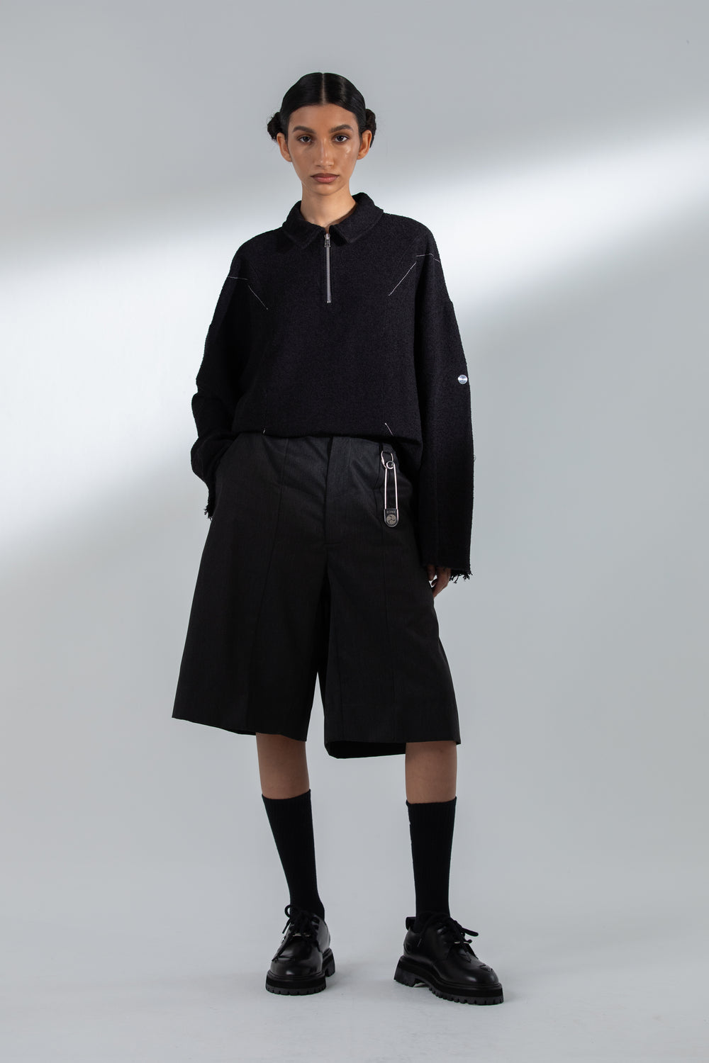MIDMASA TAILORED SHORTS CHARCOAL