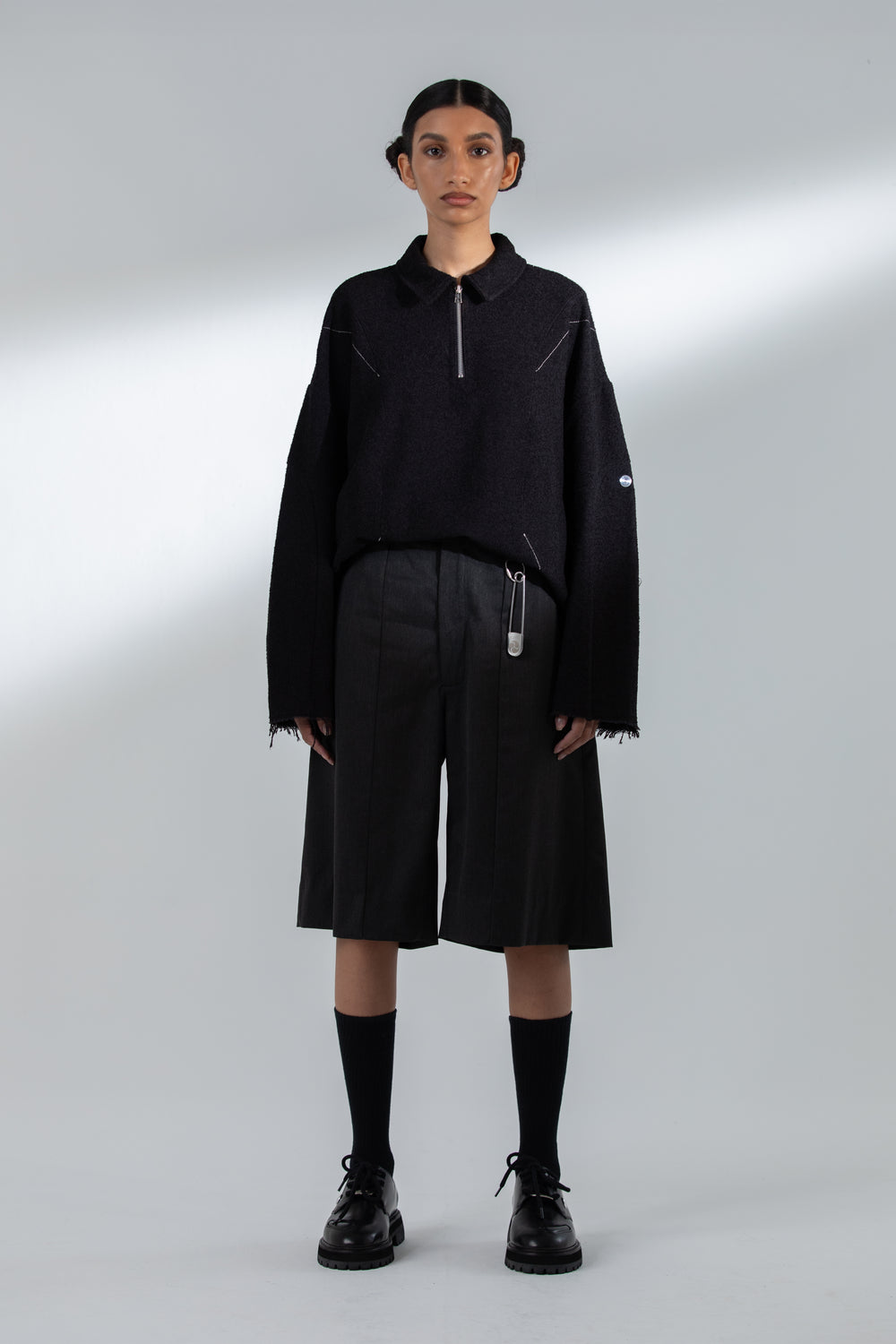 MIDMASA TAILORED SHORTS CHARCOAL