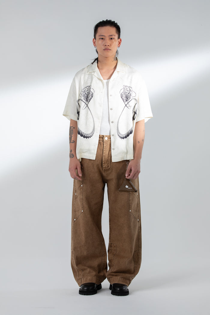 STEEL CABLE CUBAN COLLAR OFF WHITE