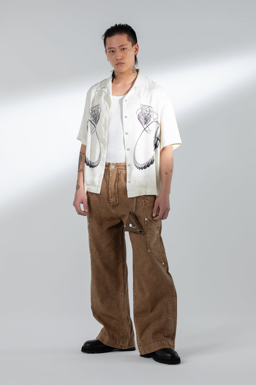 STEEL CABLE CUBAN COLLAR OFF WHITE