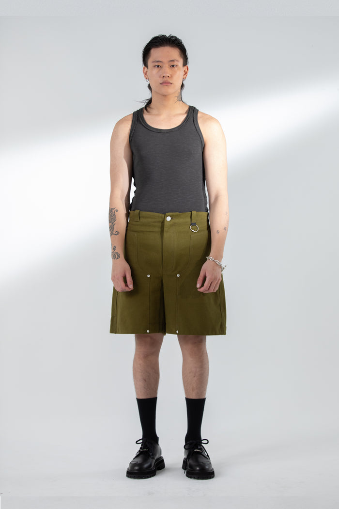 PATTERN TANK TOP STONE WASHED DARK GREY