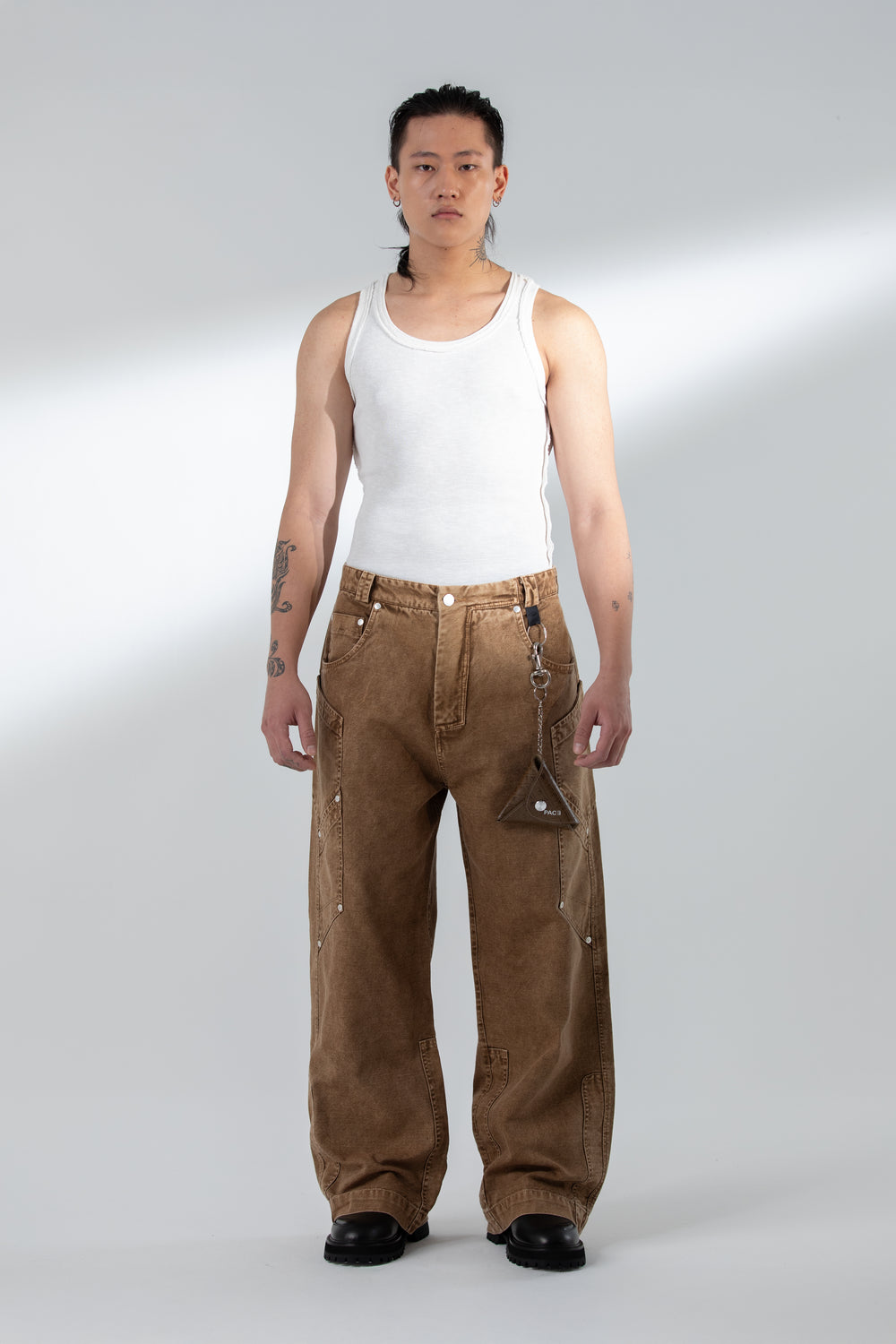 PATTERN TANK TOP OFF WHITE