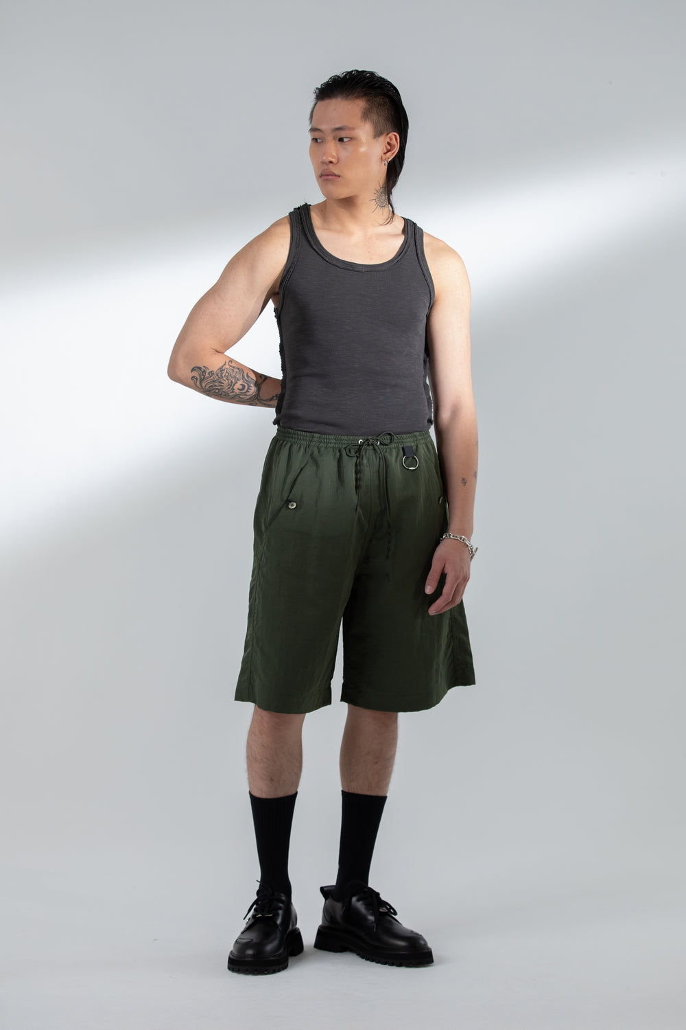 MIDMASA NYLON SHORTS GREEN