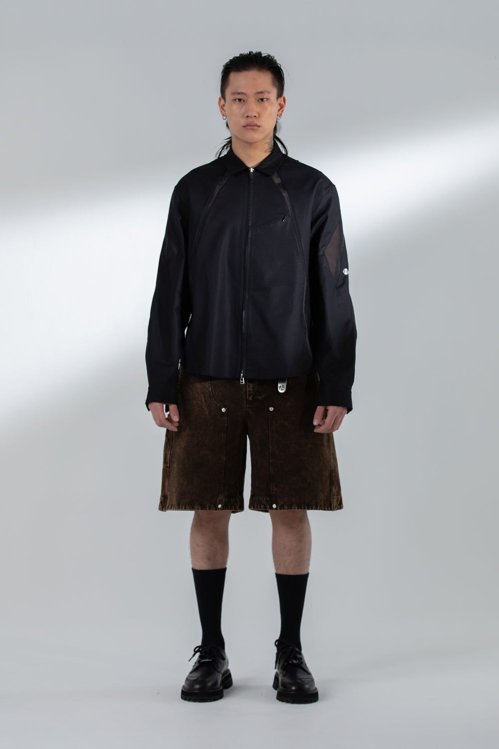 HALF CARP SHORTS WASHED BROWN