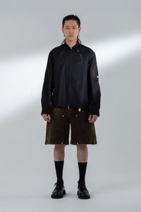 HALF CARP SHORTS WASHED BROWN