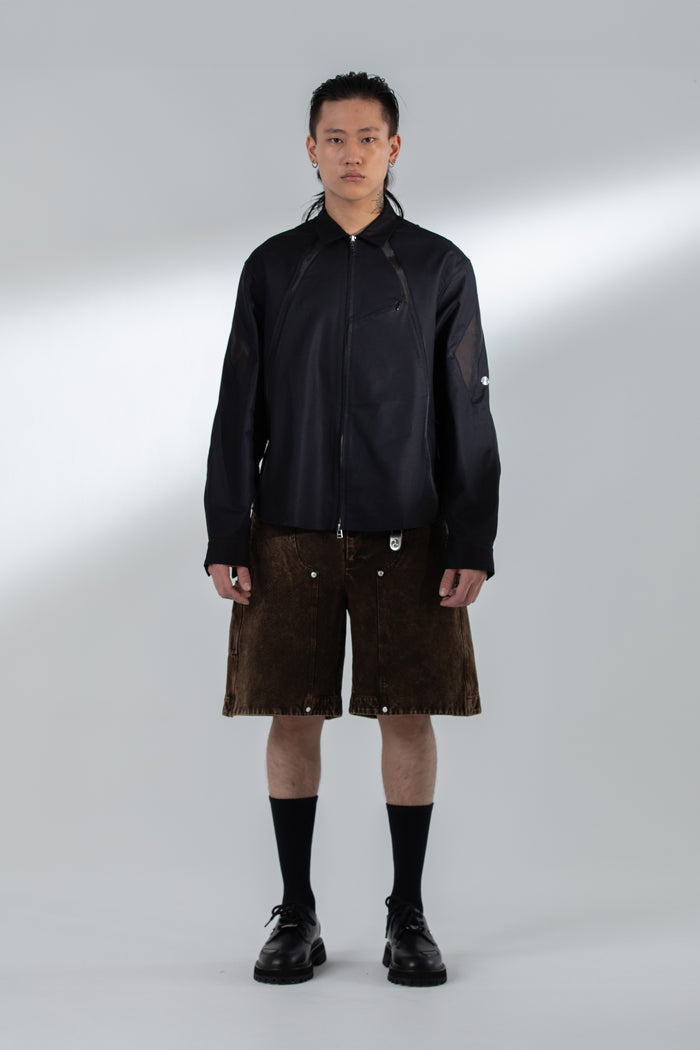 HALF CARP SHORTS WASHED BROWN