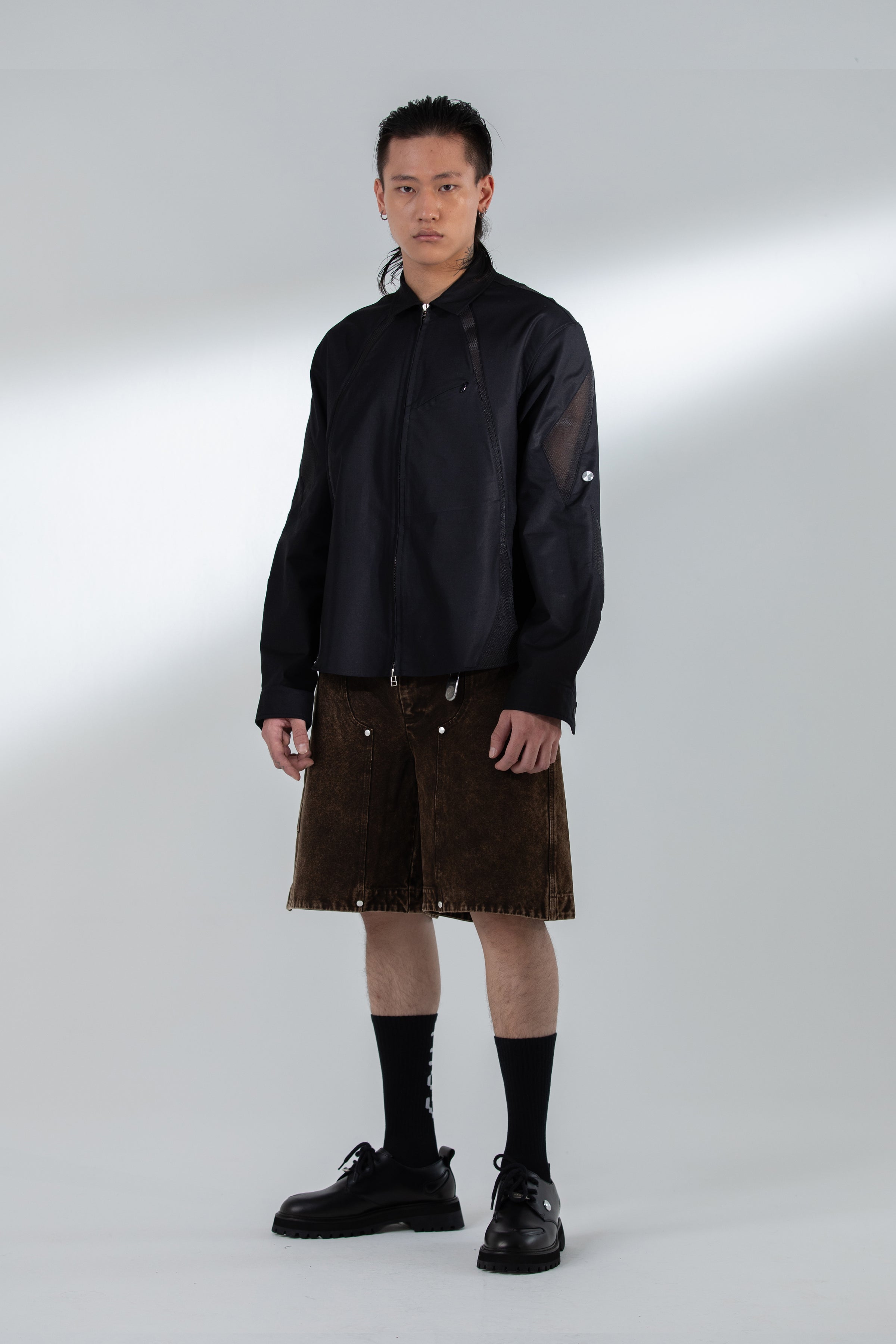 HALF CARP SHORTS WASHED BROWN