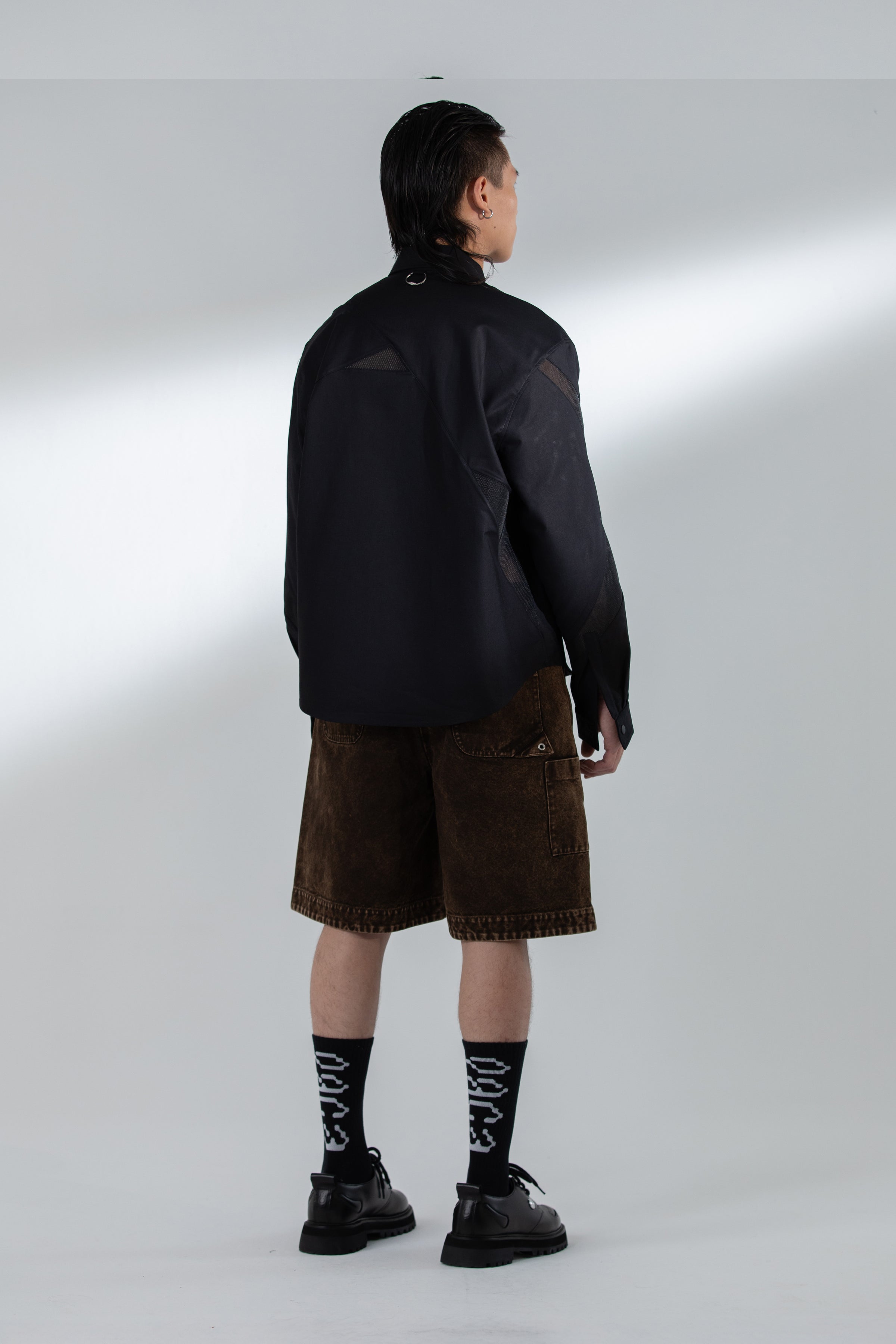 HALF CARP SHORTS WASHED BROWN