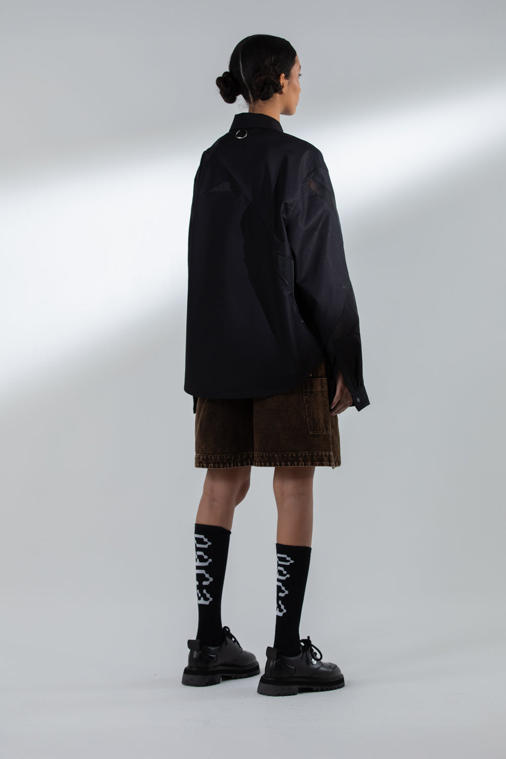 HALF CARP SHORTS WASHED BROWN