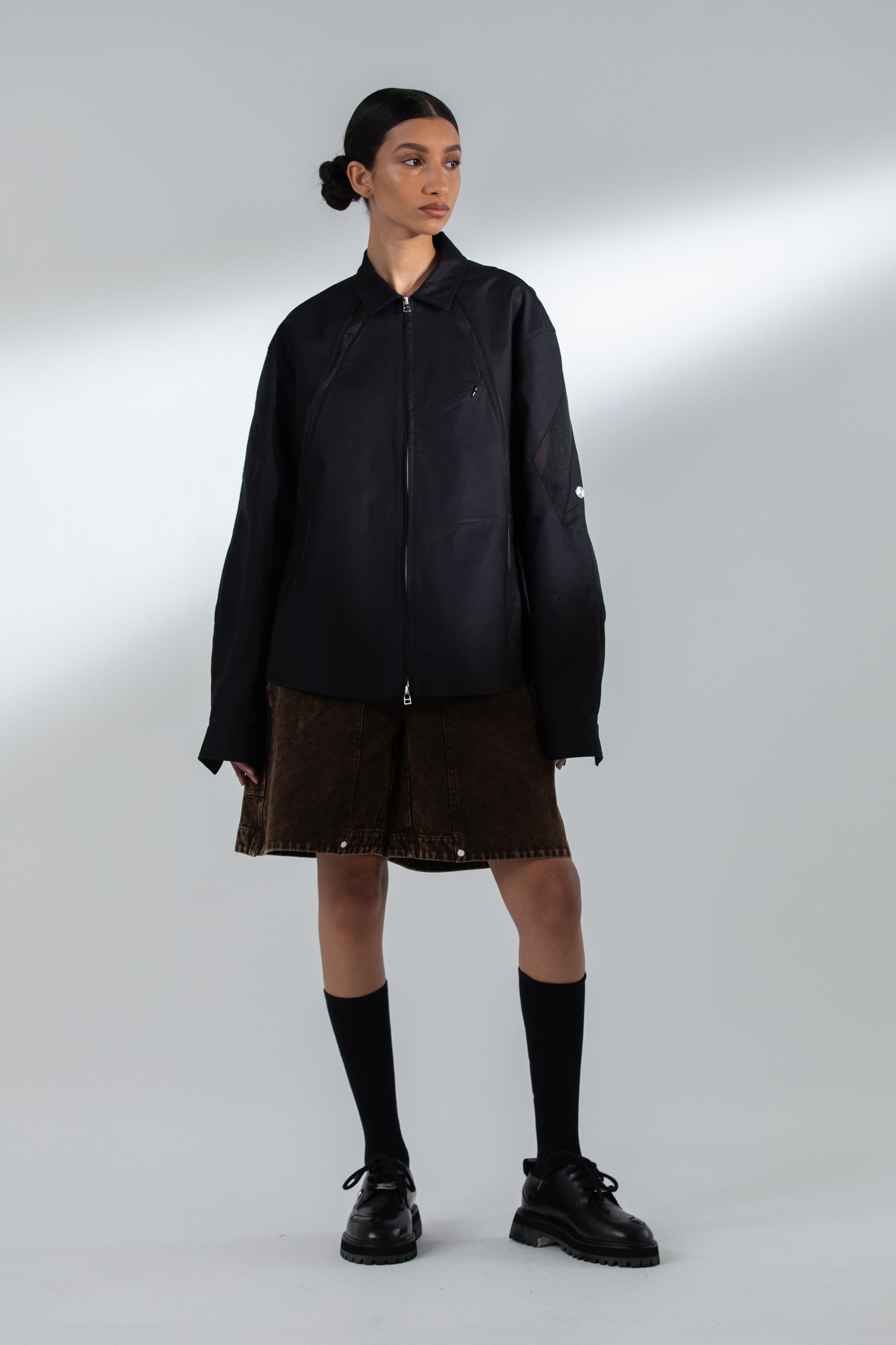 HALF CARP SHORTS WASHED BROWN