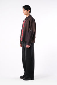 CANINO DYNAMIC PATCHWORK SHIRT RED