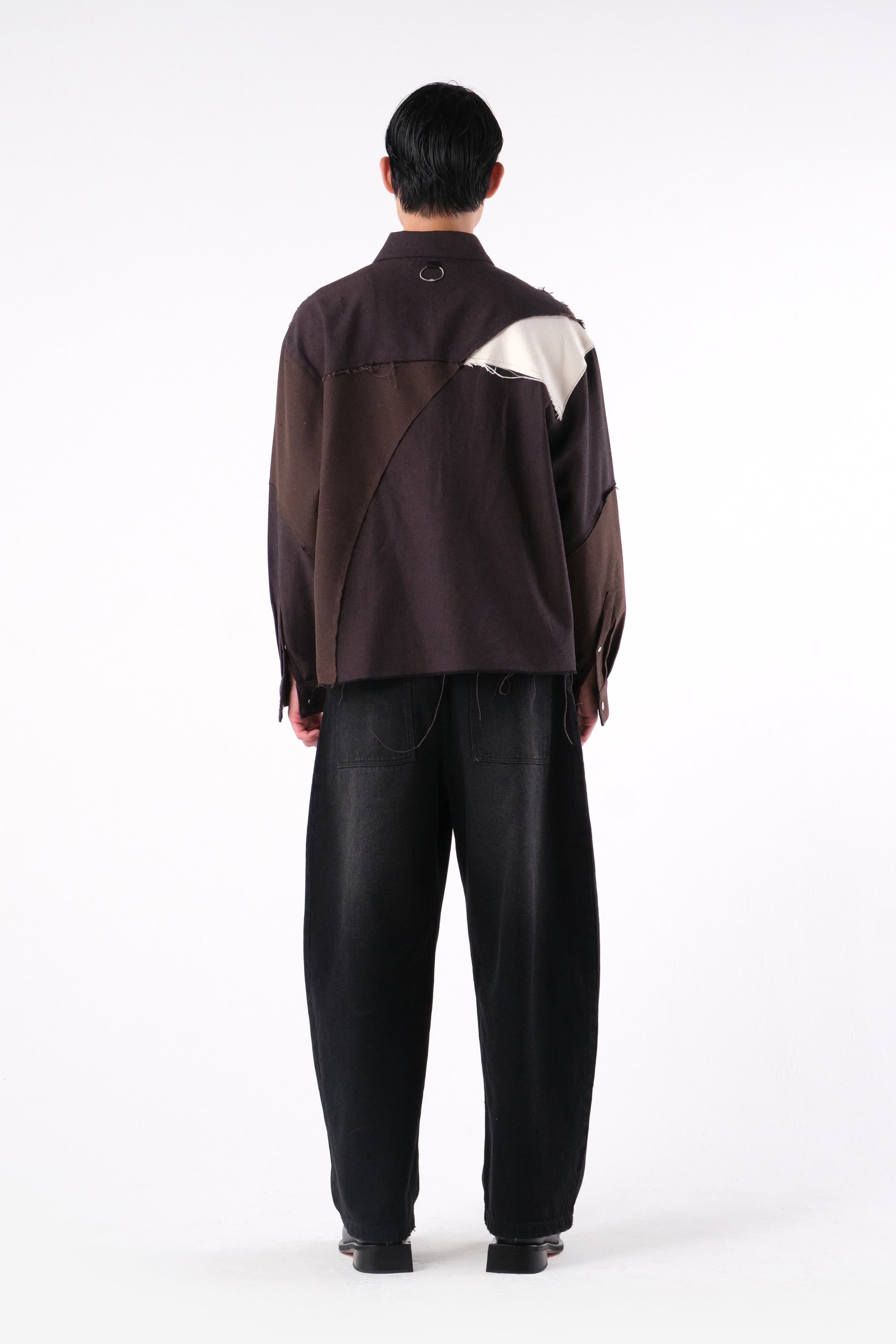 CANINO DYNAMIC PATCHWORK SHIRT RED