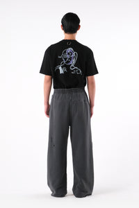 RIPPED SWEATPANTS STONE WASHED GREY