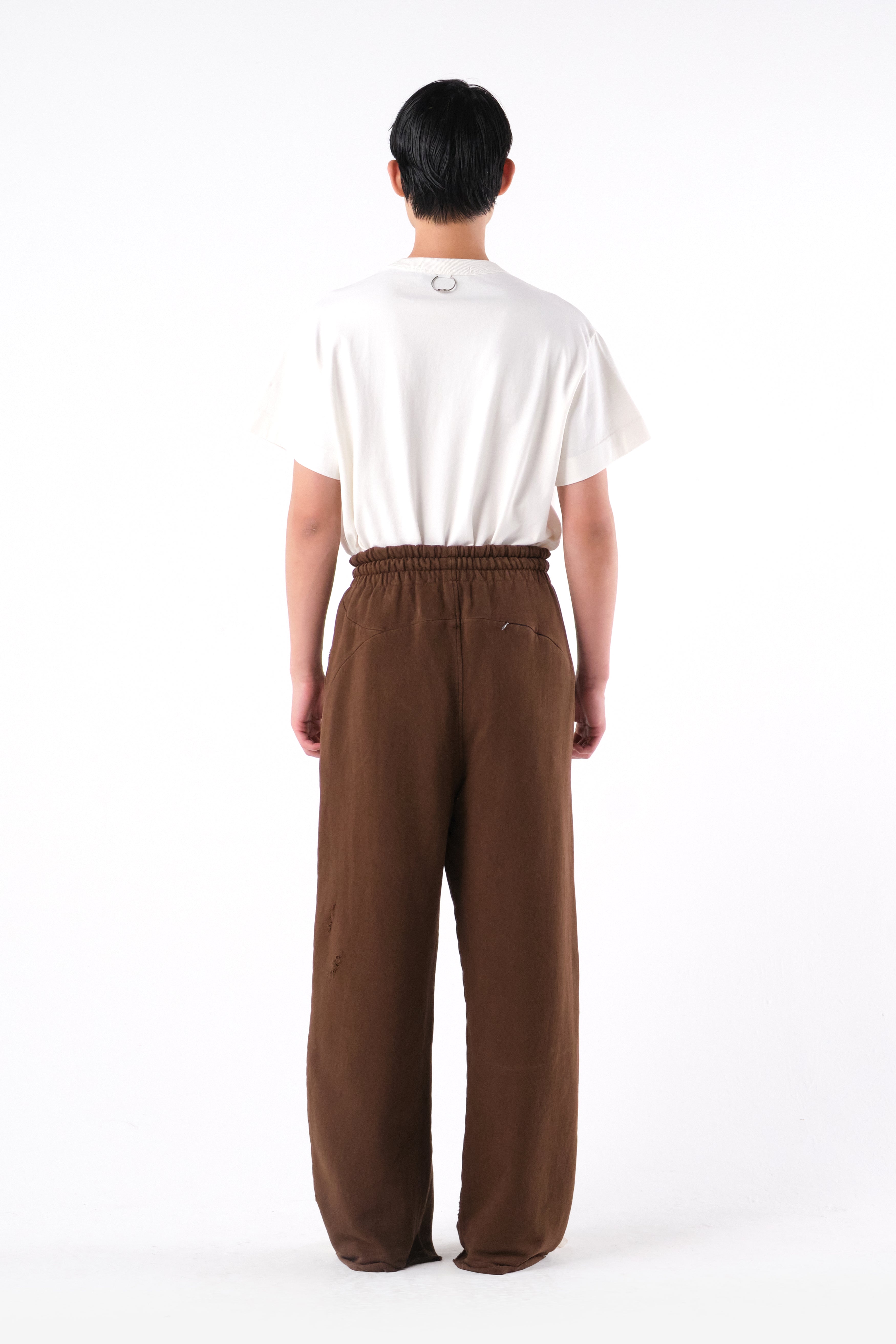 RIPPED SWEATPANTS BROWN – PACE ™