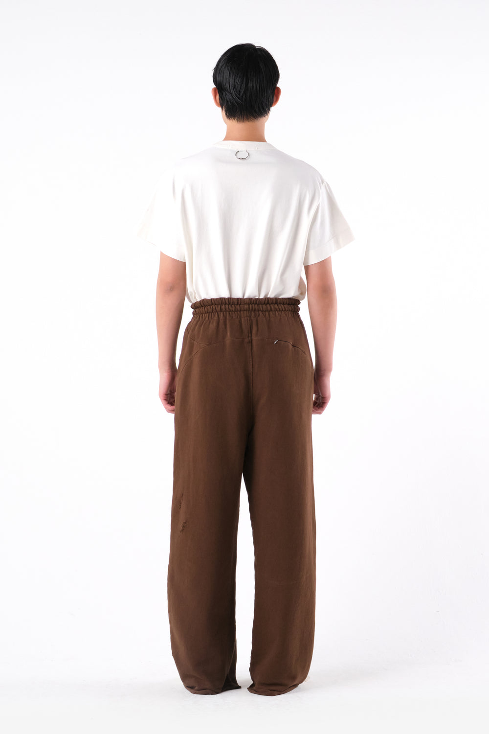 RIPPED SWEATPANTS BROWN