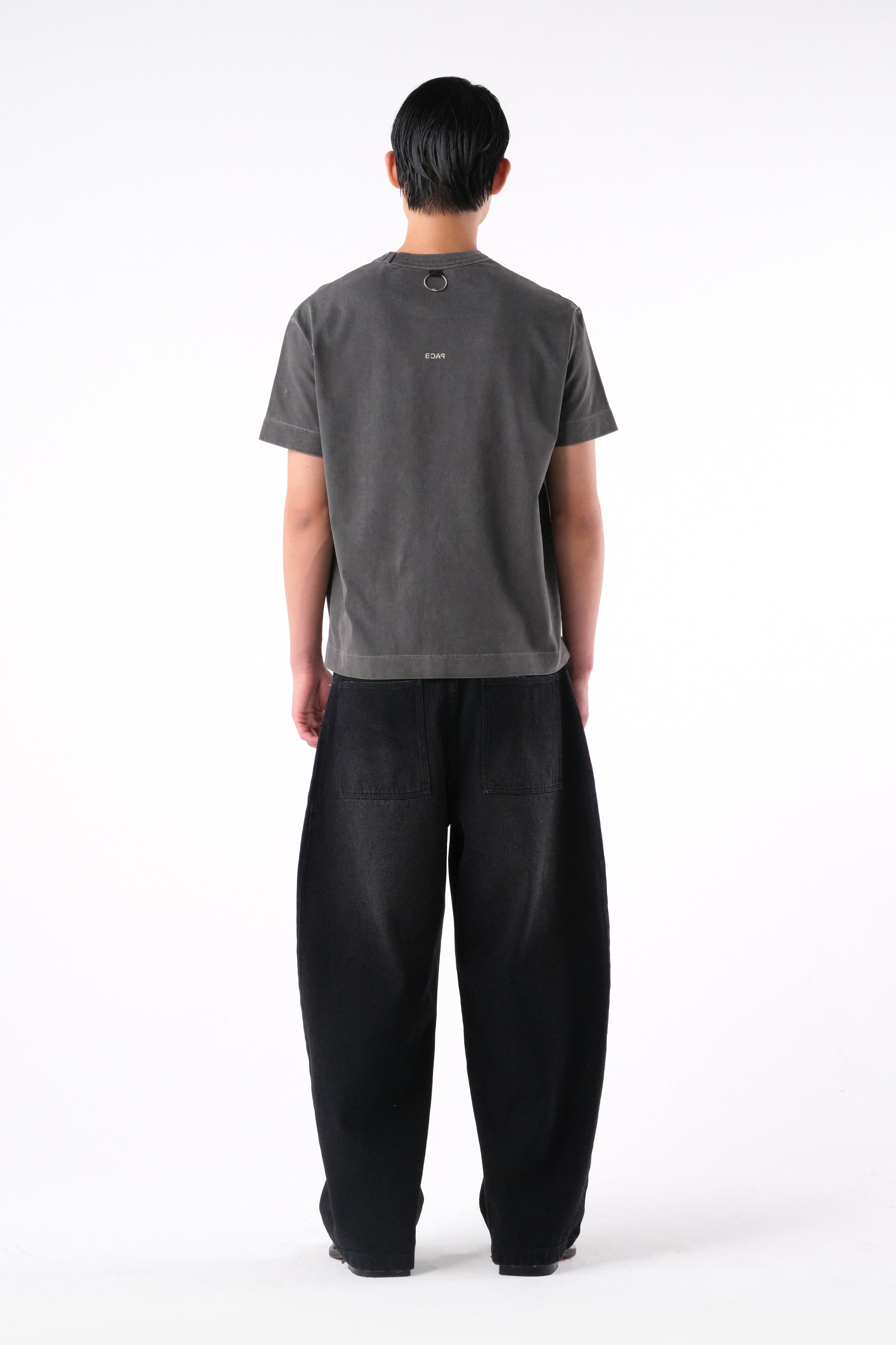 MIRROR REGULAR TEE STONE WASHED GREY