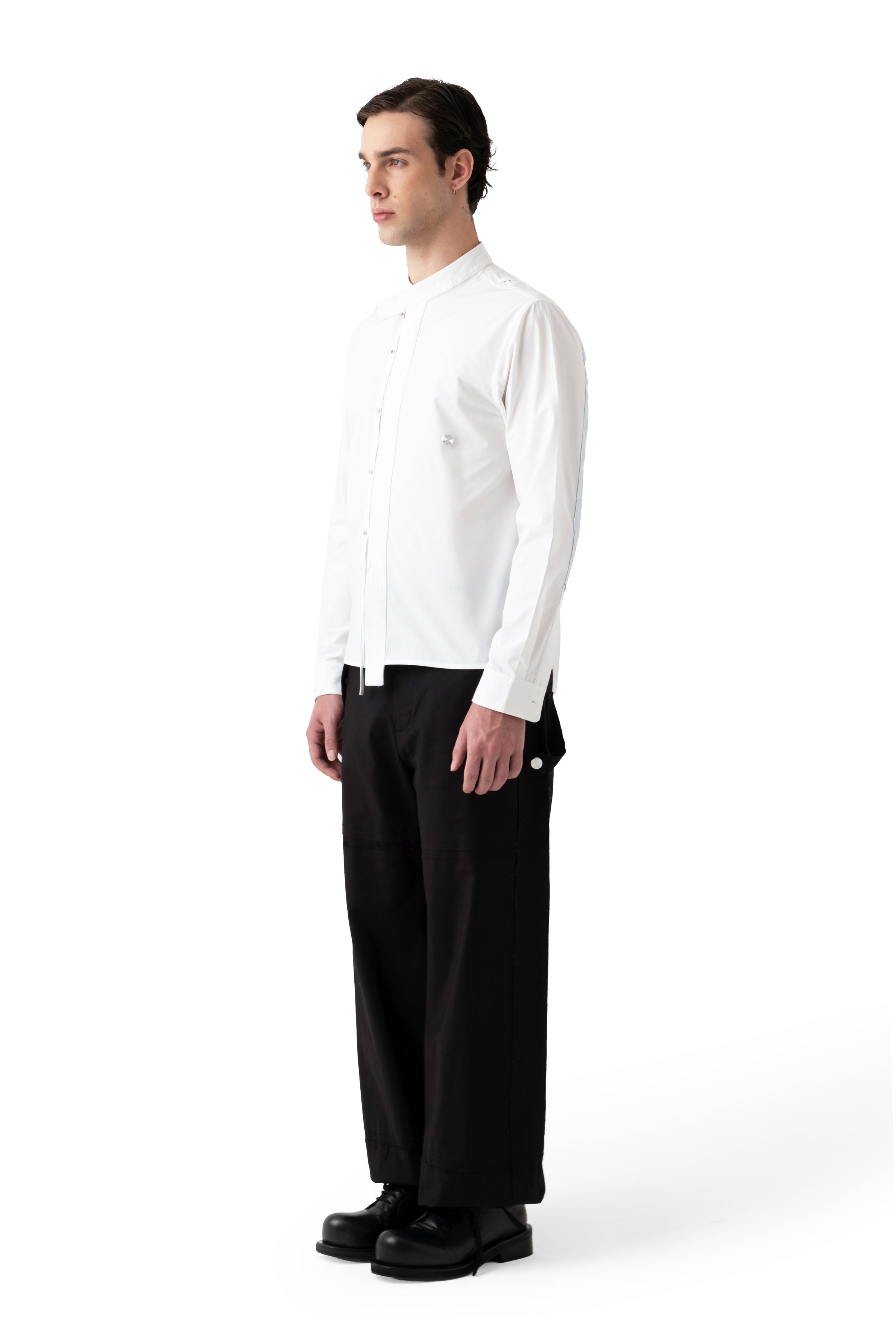 X COLLAR SHIRT WHITE
