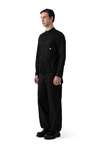 X COLLAR SHIRT BLACK