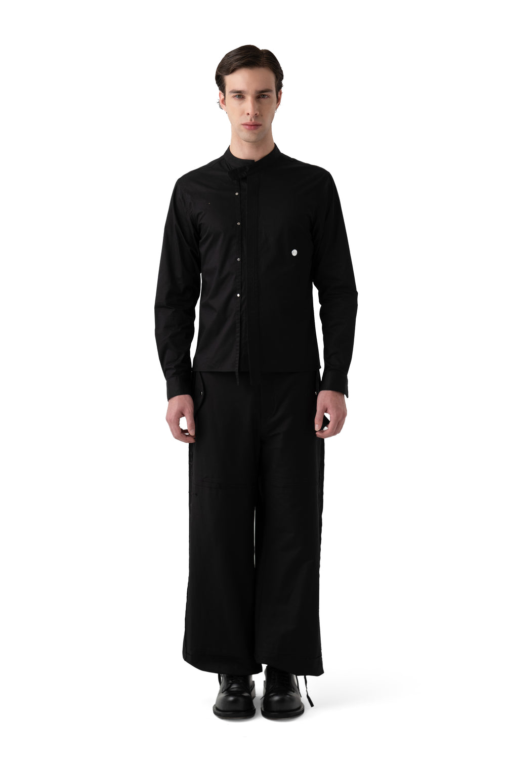 X COLLAR SHIRT BLACK