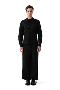 X COLLAR SHIRT BLACK