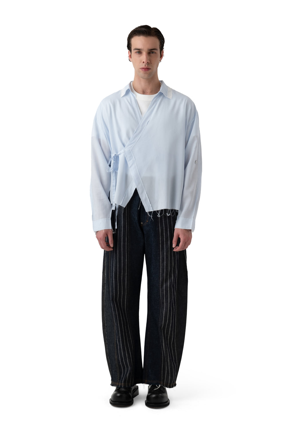 PACE KIMONO SHIRT - BABY BLUE