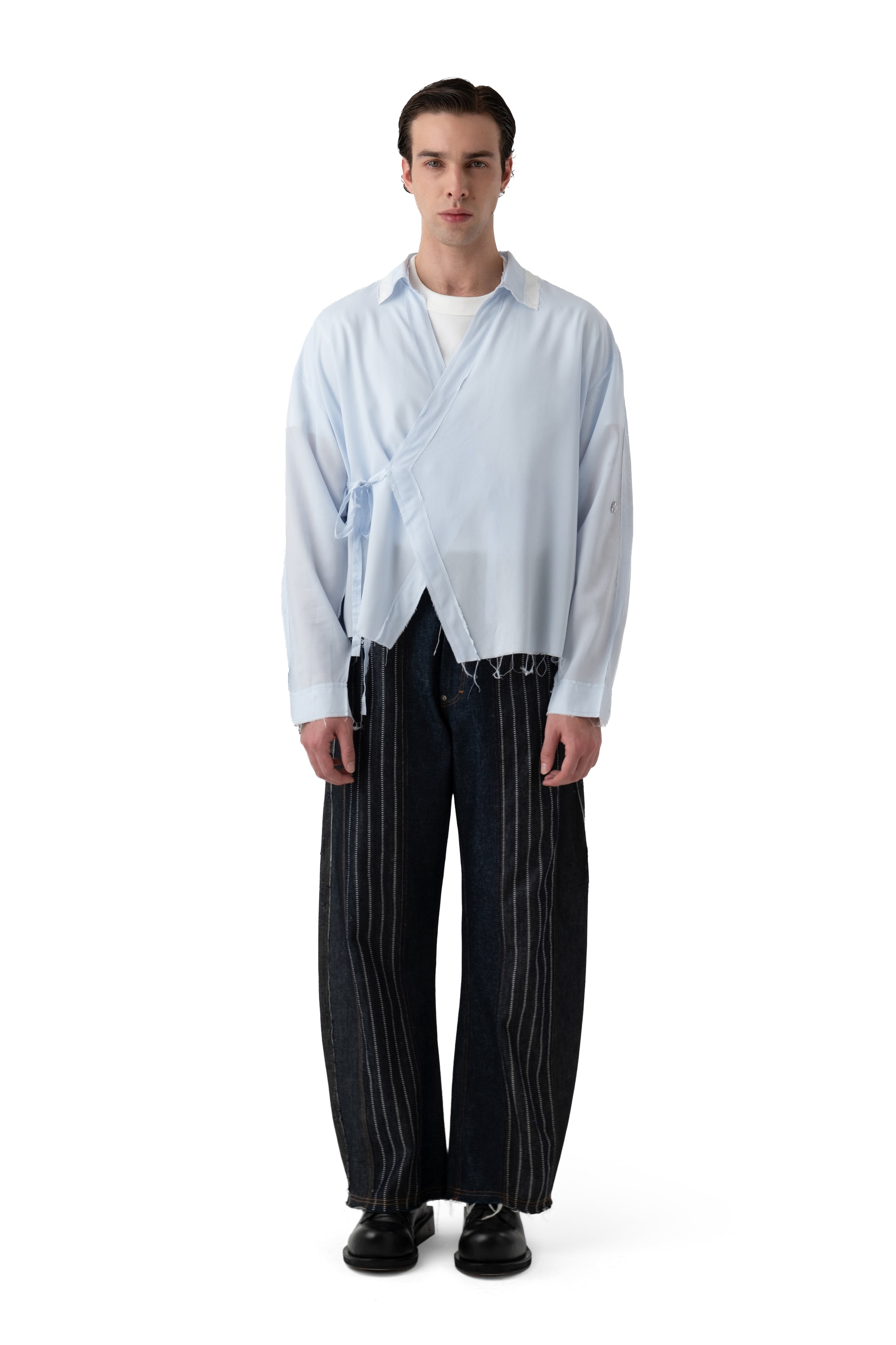 PACE KIMONO SHIRT - BABY BLUE