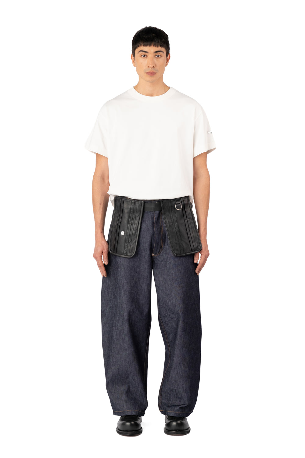 TARE POCKET BELT LEATHER BLACK