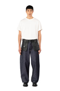 TARE POCKET BELT LEATHER BLACK