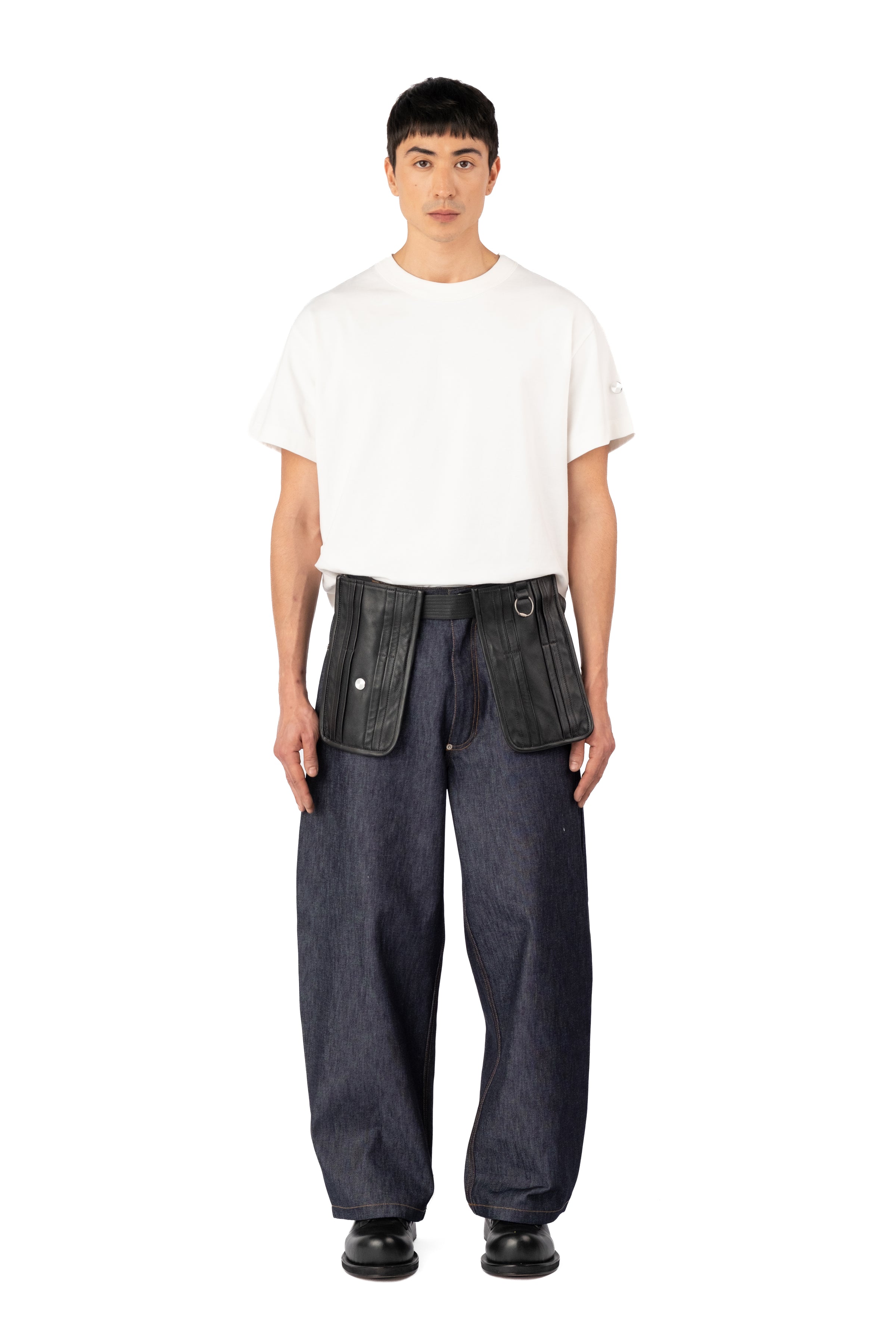 TARE POCKET BELT LEATHER BLACK