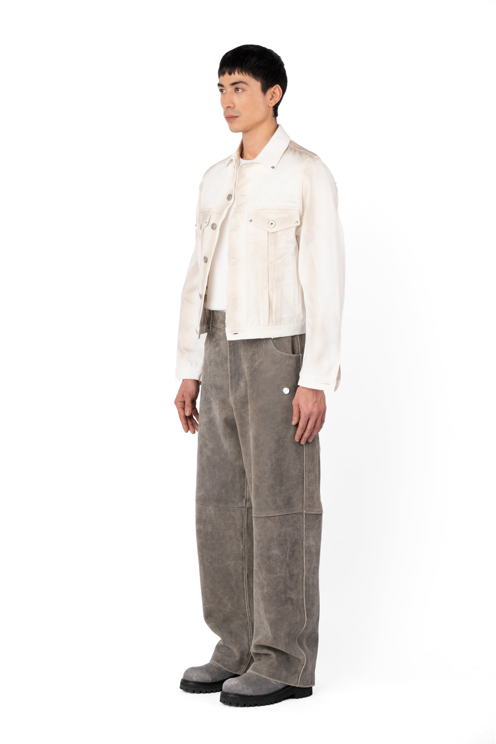 TYP0123 TRUCKER JACKET DIRTY WHITE