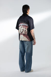 “EOT” CUBAN COLLAR SHIRT BLACK