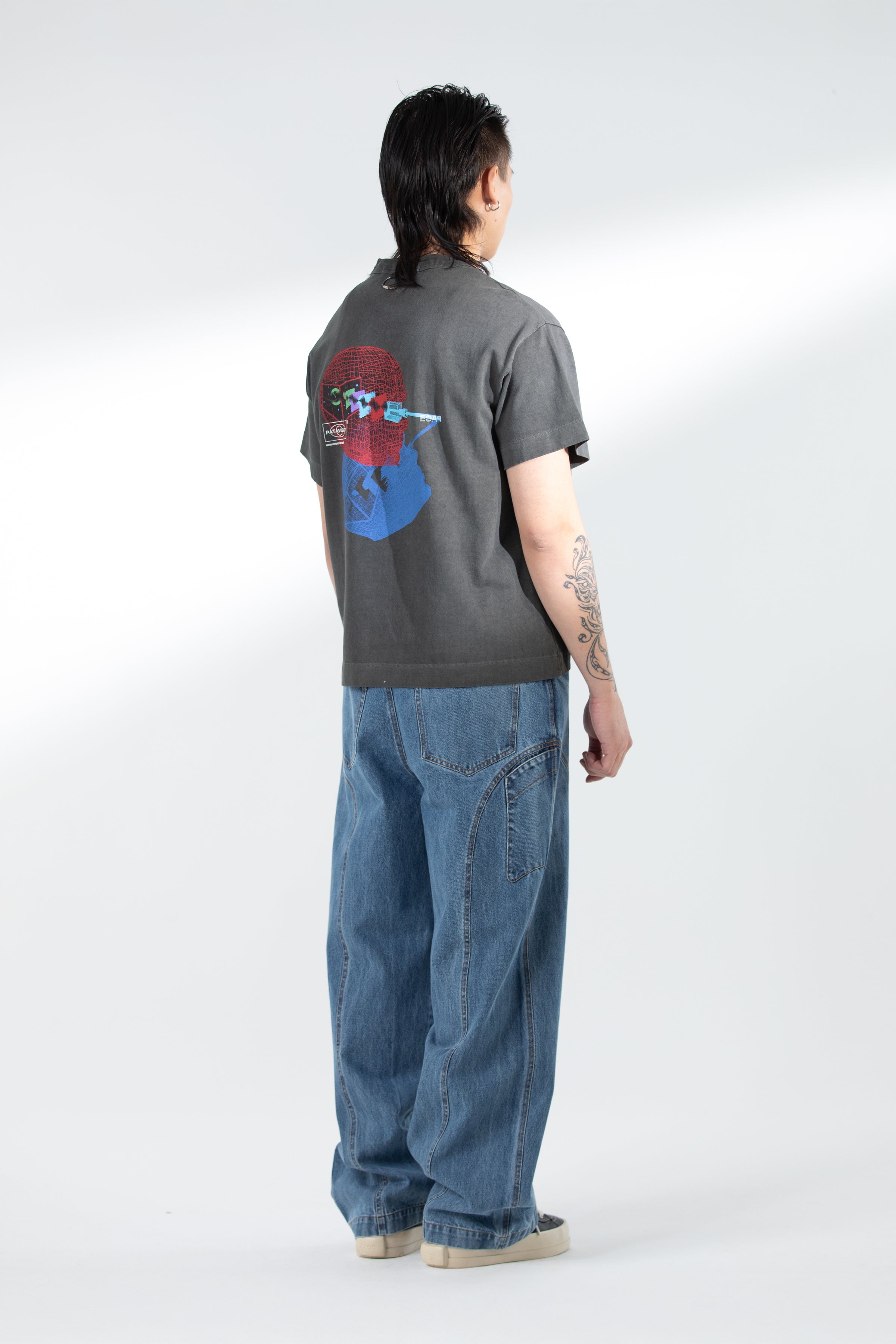 PATAVISION TEE STONE WASHED BLACK