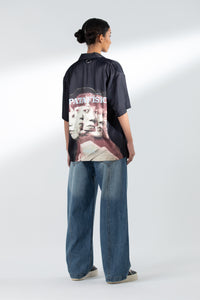 “EOT” CUBAN COLLAR SHIRT BLACK