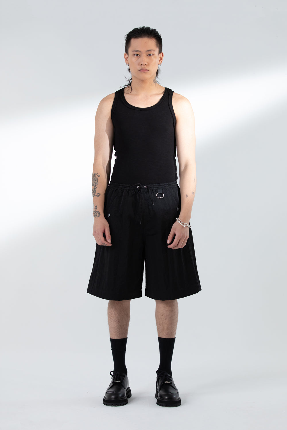 MIDMASA NYLON SHORTS BLACK