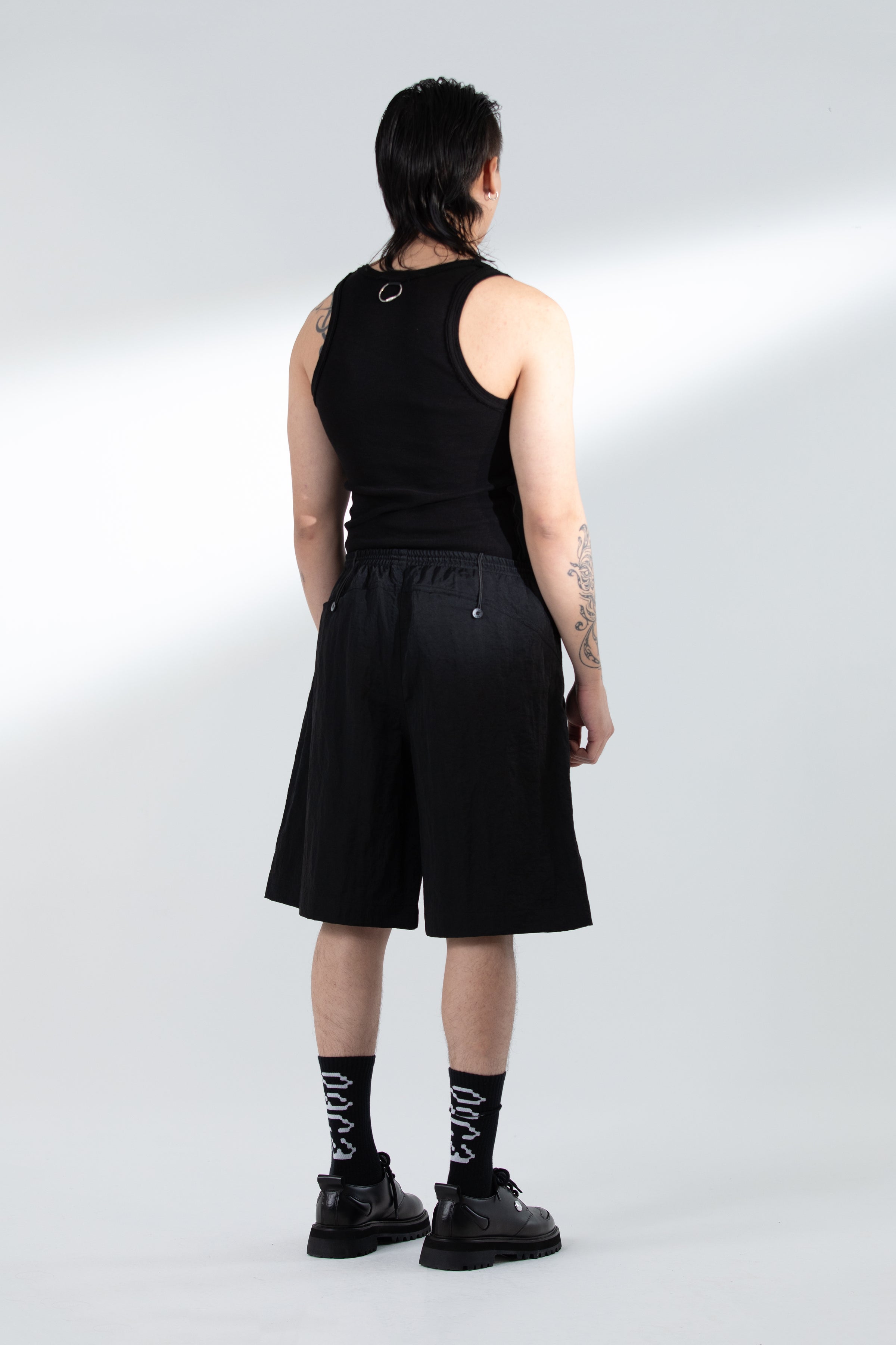 PATTERN TANK TOP BLACK