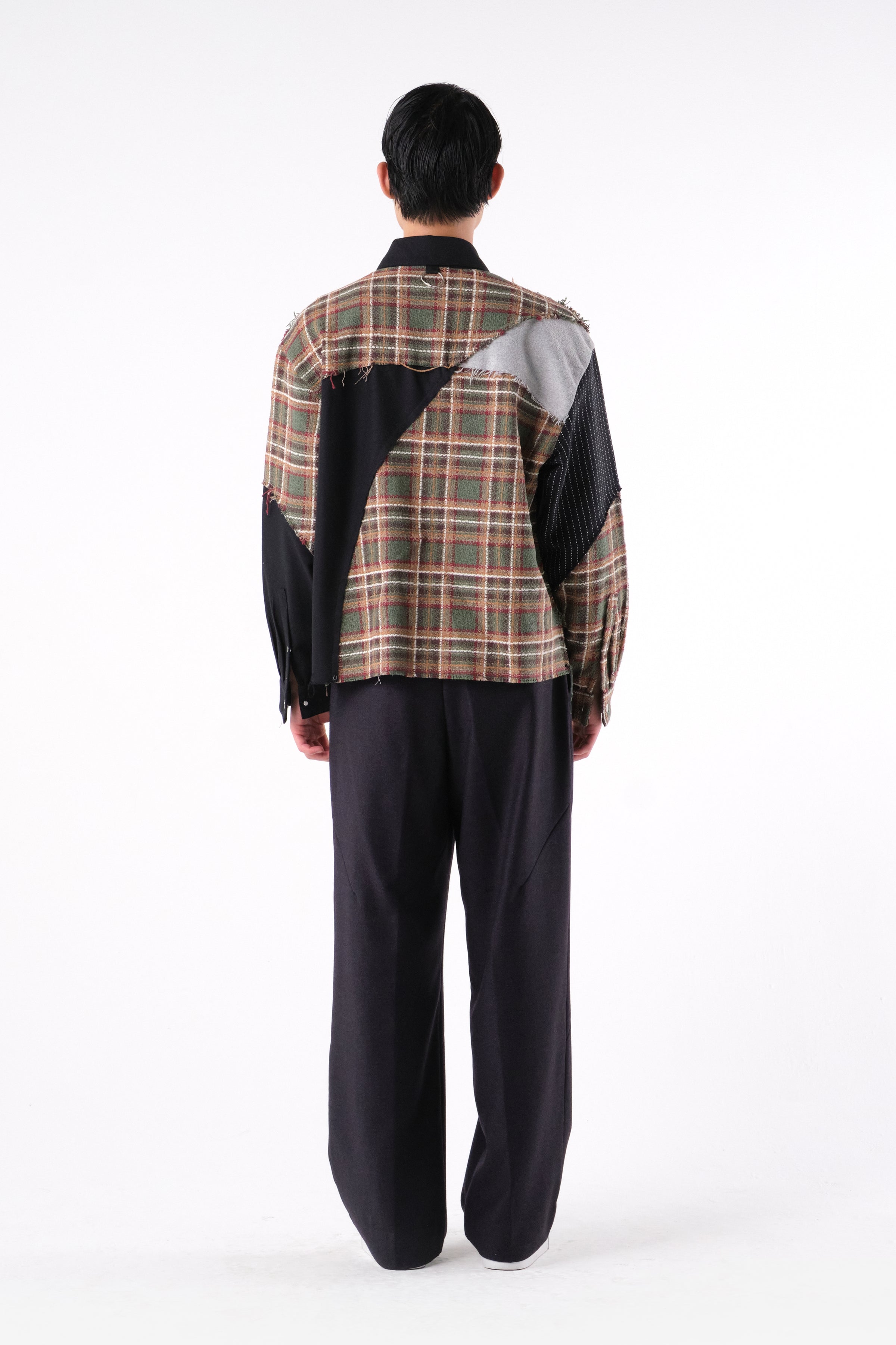 CANINO DYNAMIC PATCHWORK SHIRT GREEN